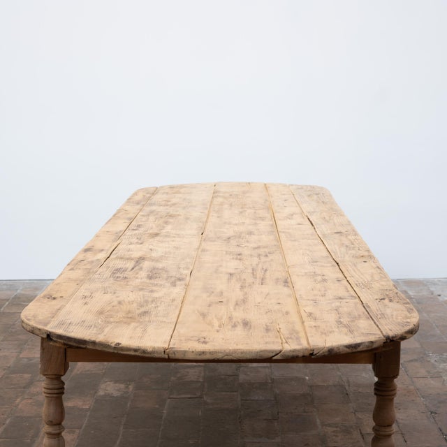 Large Wooden Communal Table, 20th Century, 1900 For Sale - Image 3 of 12