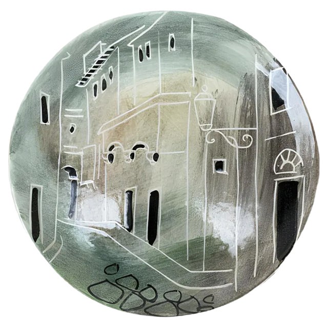 Vintage Italian Wall Plate For Sale