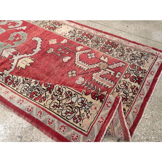 Galerie Shabab Collection Mid-20th Century Turkish Anatolian Wide Gallery Runner For Sale - Image 9 of 10
