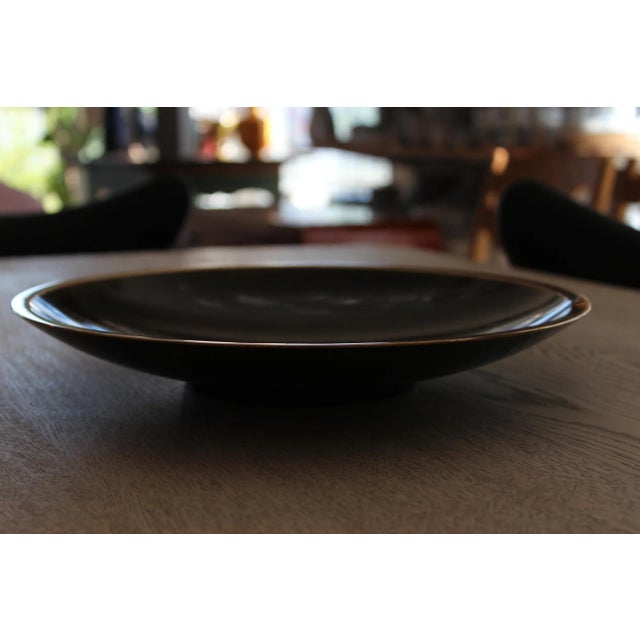 1930s Large and Heavy Art Deco Danish Decorative Low Bowl in Bronze by Just Andersen, 1930s For Sale - Image 5 of 13