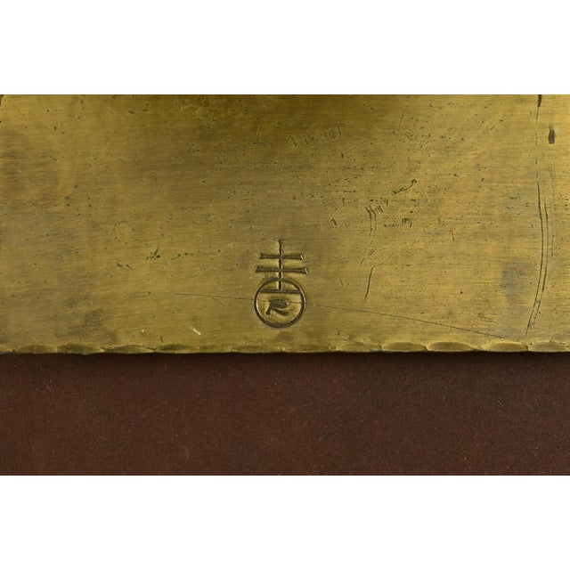 Roycroft Arts & Crafts Hammered Brass Over Copper Bookends, Circa 1920s For Sale - Image 9 of 11