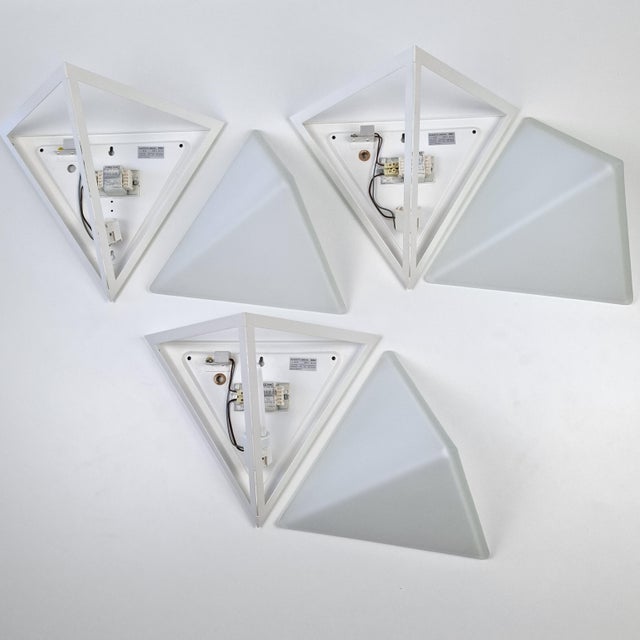 Model 3884 Wall Lights from Glashütte Limburg, Germany, 1980s, Set of 3 For Sale - Image 11 of 16