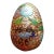 1970s Brass Enamel Cloisonne Egg Figurine For Sale