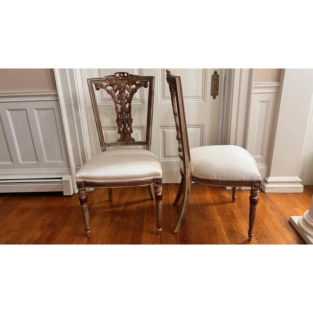David Michael French Side Chairs- a Pair For Sale In Boston - Image 6 of 10
