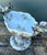 Vintage Floral Glazed Ceramic Pedestal Cache Pot For Sale - Image 14 of 16