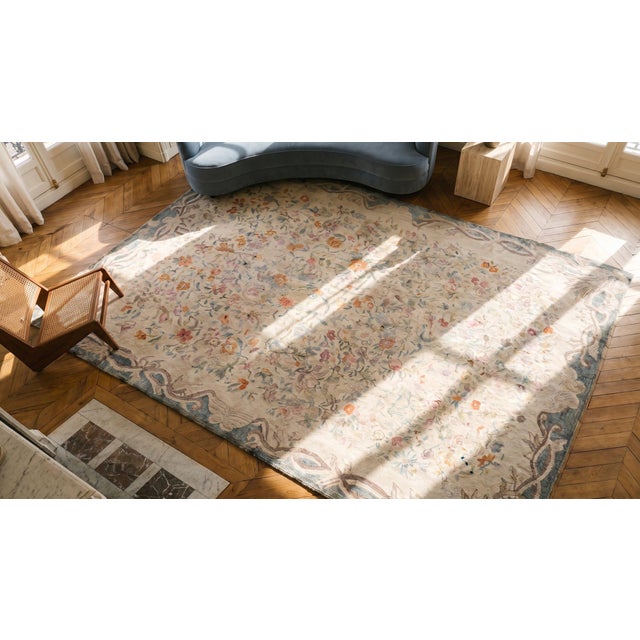 Textile Antique American Hooked Rug 8' 2" x 13' 0" For Sale - Image 7 of 7