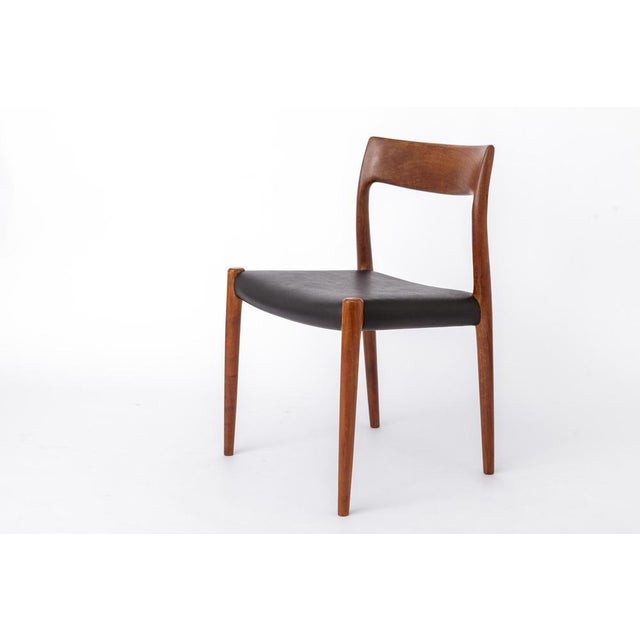 Vintage Danish Model 77 Chair in Teak by Niels Otto Møller for J.L. Møllers, 1970s For Sale - Image 10 of 10