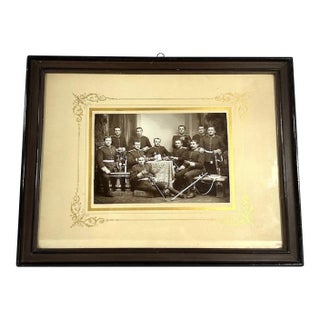 Antique Framed German Military Officers Photograph, c. 1900 For Sale