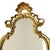 Glass Baroque Style Gilt Crested Mirror, 1950s For Sale - Image 7 of 15