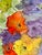 Metal Framed Original Watercolor Painting “Iceland Poppies and Sweet Peas” For Sale - Image 7 of 12