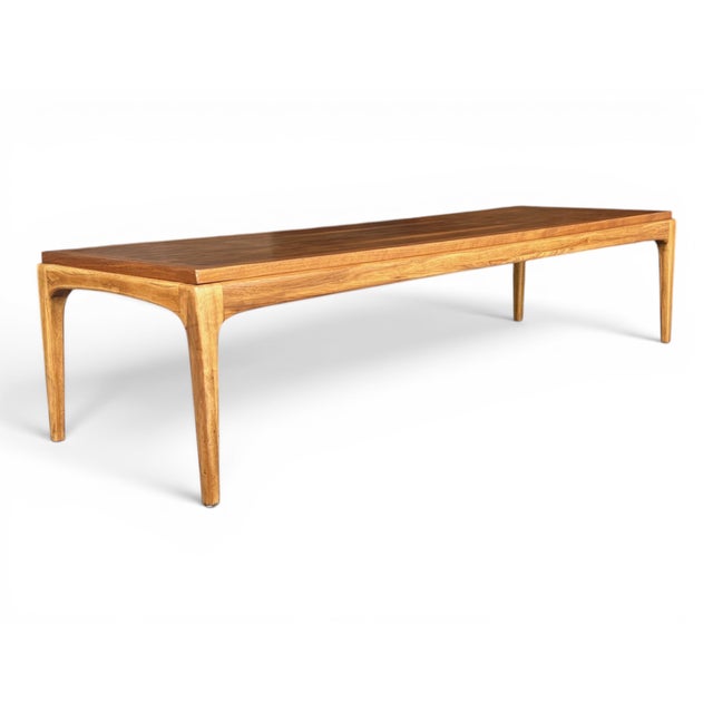Mid Century Modern Walnut Coffee Table Dovetail Top Restored For Sale In Los Angeles - Image 6 of 16