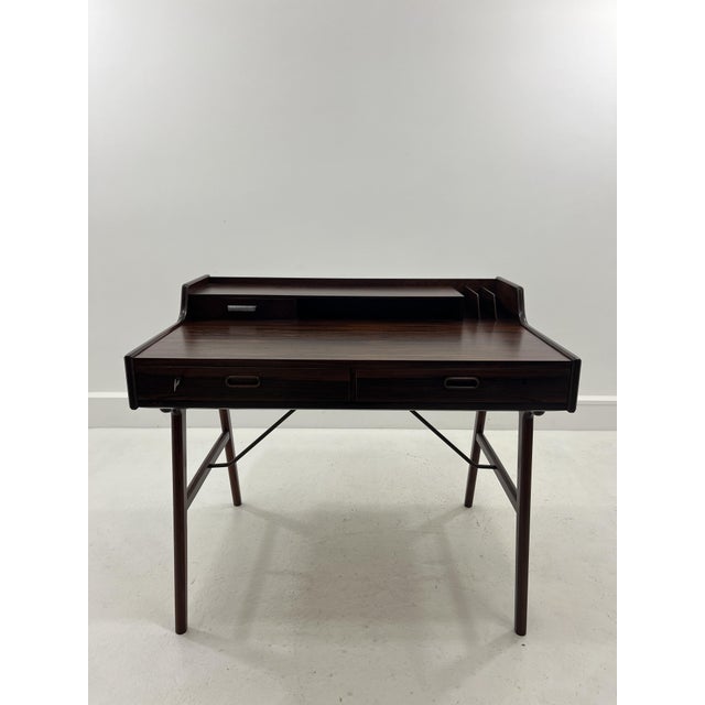 Brown Danish Model 56 Desk in Rosewood by Arne Wahl Iversen for Vinde Mobelfabrik, 1960s For Sale - Image 8 of 18