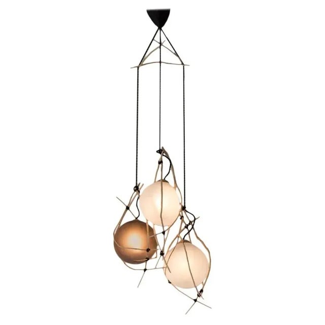 Not Yet Made - Made To Order Hermanos Sculpted Suspension Lighting by Jérôme Pereira For Sale - Image 5 of 5