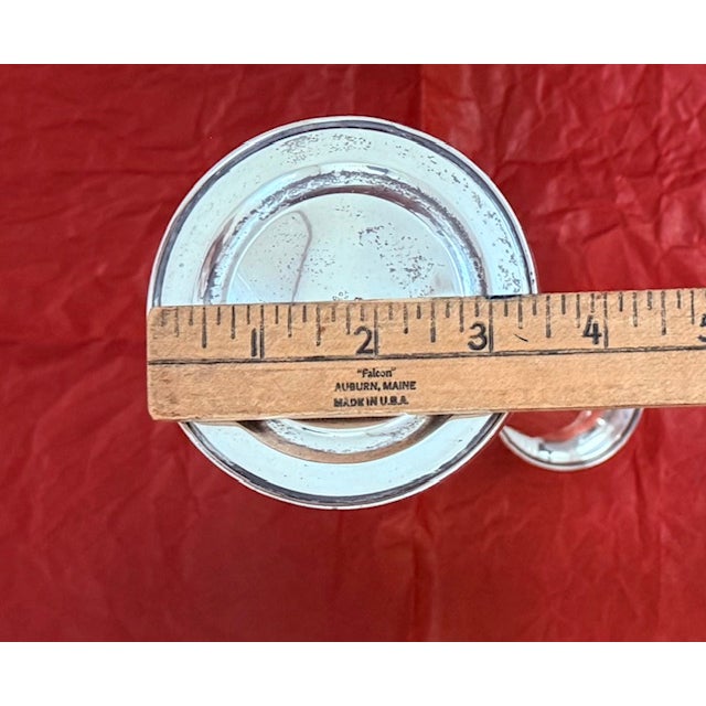 Pair of Weighted Sterling Silver Art Deco Candlesticks For Sale - Image 10 of 13