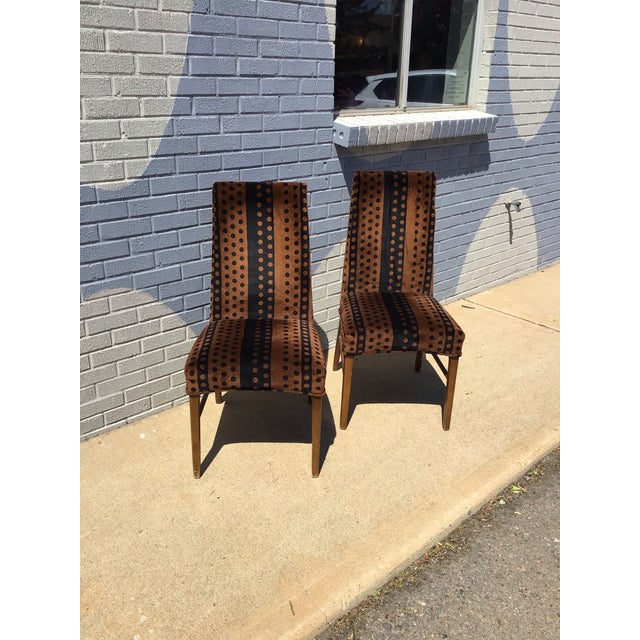 Late 20th Century Mid- Century Pair of Mod Dining Chairs For Sale - Image 5 of 11