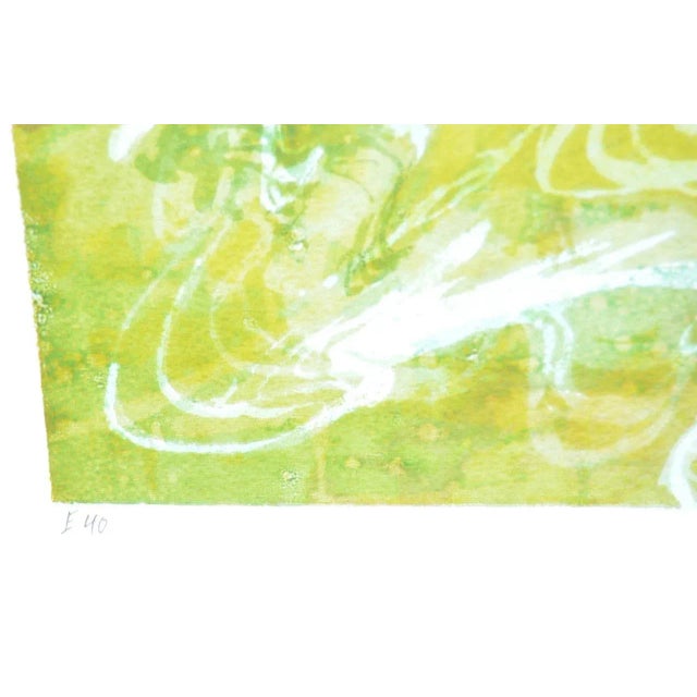 Paper 1950s Vintage Pencil Signed Abstract Serigraph For Sale - Image 7 of 8