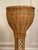 Wood Vintage Monumental Coastal Rattan Wicker Plant Stand For Sale - Image 7 of 12
