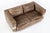 Mid Century German Distressed Brown Leather Sofa Style of Robert Haussmann For Sale - Image 9 of 14