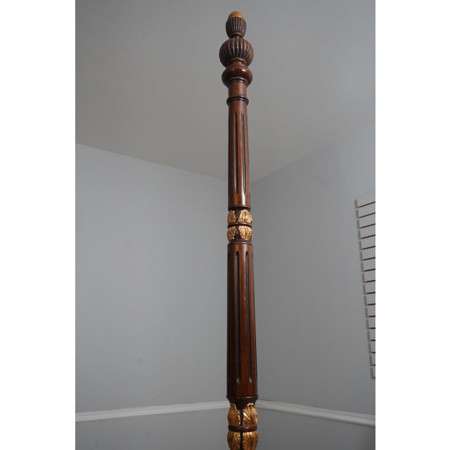 Francesco Molon Mahogany King Size Poster Bed For Sale In Philadelphia - Image 6 of 17