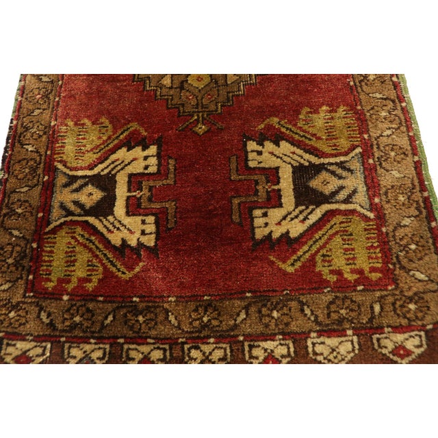 Vintage Turkish Yastik Rug - 01'07 X 02'10 For Sale - Image 4 of 8