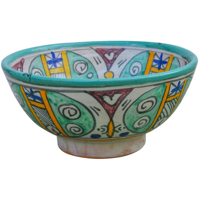Mid 20th Century Afro-Moresque Ceramic Bowl For Sale - Image 4 of 11