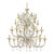 Murano Glass Chandelier with Gold Accents and Leaves by Simoeng For Sale - Image 8 of 8