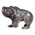 Vintage Silverplated Cast of a Strolling Bear For Sale