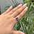 3.31ct Emerald-Cut Blue Sapphire Diamond Modern Engagement Ring Size 8 in 14k Gold For Sale In New York - Image 6 of 18