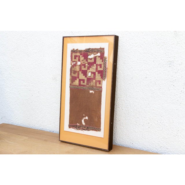 Ancient Chimu Pre-Columbian Framed Textile Art For Sale In Los Angeles - Image 6 of 8