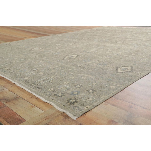 Modern Style Distressed Rug - 09'04 X 13'09 For Sale In Dallas - Image 6 of 9