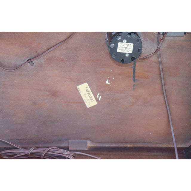 1970s 1970s Queen Size Henredon Bridge/Headboard Piece Overhung Between 2 Armoires For Sale - Image 5 of 5