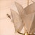Chandelier-style ceiling lamp with Murano glass details. Italian design, Mid-Century Modern. Ceiling lamp with eight arms...