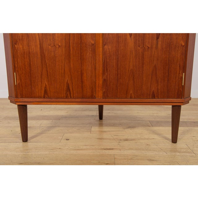 Mid-Century Corner Teak Cabinet, Denmark, 1960s For Sale - Image 14 of 15