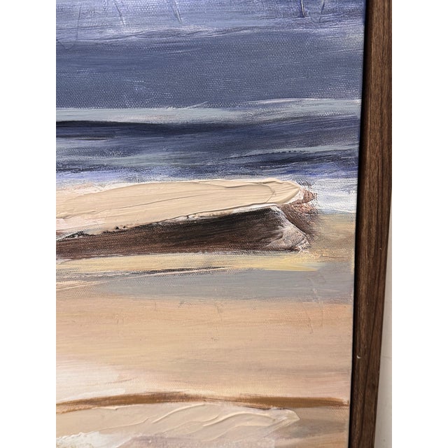 Brodsky Abstract Coastal Seascape on Canvas, Framed For Sale - Image 11 of 12