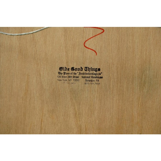 White Handcrafted Round Wall Mirror Made from Antique White Tin For Sale - Image 8 of 8