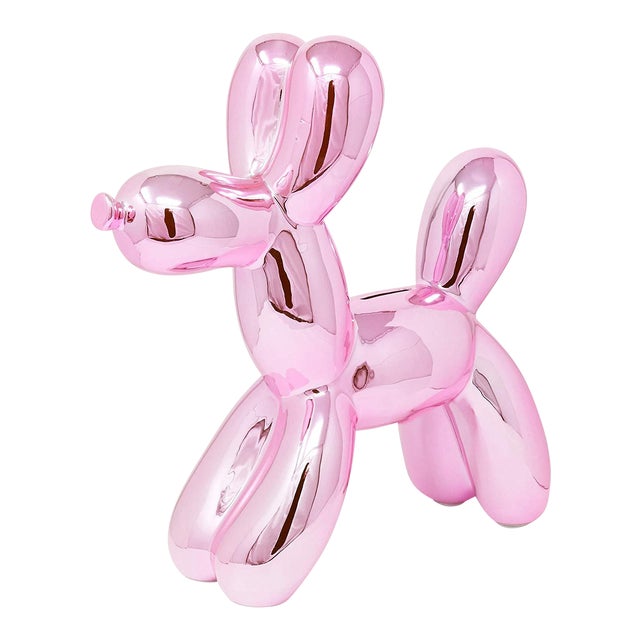 Interior Illusions Plus Pink Ceramic Dog Piggy Bank - 12" tall For Sale