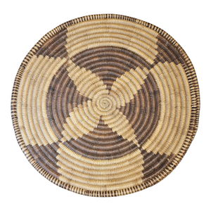 Early 20th Century Handwoven Pima Indian Basket, in the "Four Petal" Design