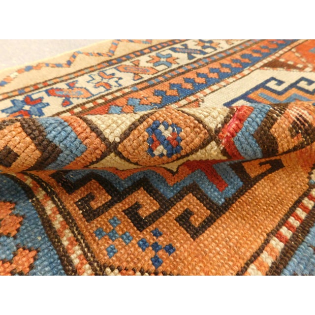 Antique Caucasian Runner Rug . Reduced in Size. 2'8"x 7'3" For Sale - Image 10 of 13