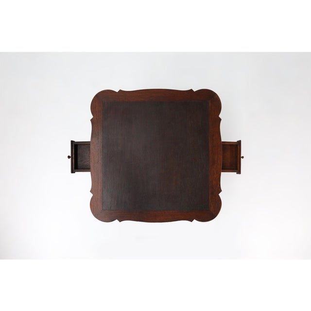 France / 1900 / card table / wood / antique Small and elegant game table, made in France around 1900. This charming table...