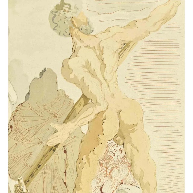 Modern Salvador Dalí, Charon, Woodcut, 1963 For Sale - Image 3 of 4