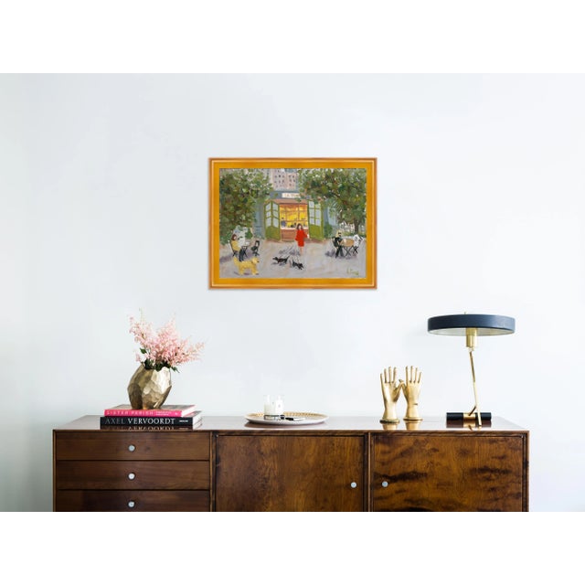 Contemporary Bryant Park by Alice Ford in Gold Frame, Small Art Print For Sale - Image 3 of 4