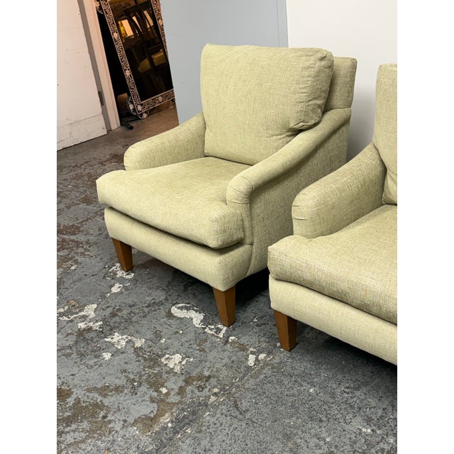 Textile Patricia Edward Bespoke Armchairs, Pair For Sale - Image 7 of 12