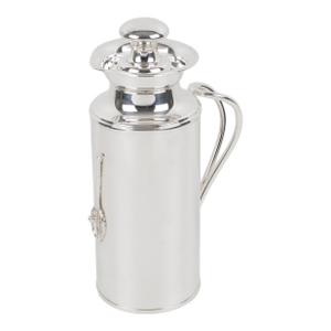 Silver Plate Thermos Insulated Decanter by Studio Italia, 1980, Tennis Motif