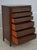French Country Vintage French Country Walnut Finish High Chest For Sale - Image 3 of 18