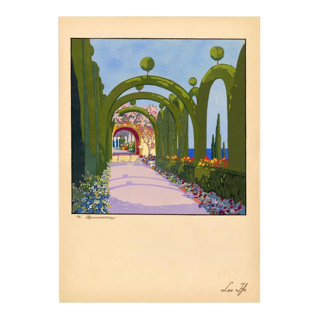 Original Pochoir C. 1919 For Sale