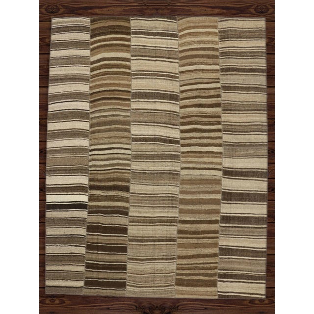 Mid 20th Century Wabi-Sabi Turkish Kilim Rug - 10'09 X 13'09 For Sale In Dallas - Image 6 of 7