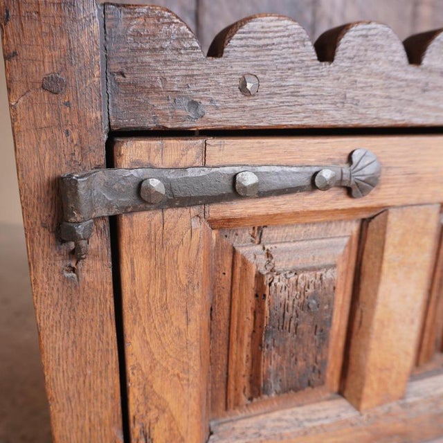 Scalloped Oak Cabinet For Sale - Image 3 of 16
