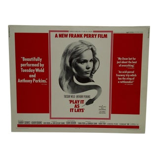 Vintage "Play It as It Lays" Movie Poster For Sale