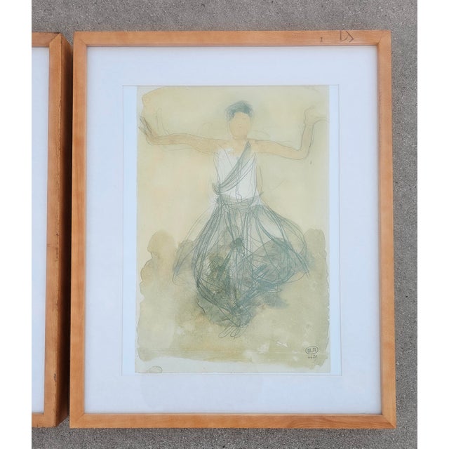 After Auguste Rodin “Danseuse Cambodgienne” Offset Lithographs, Pair, C. 1990s For Sale In San Diego - Image 6 of 12