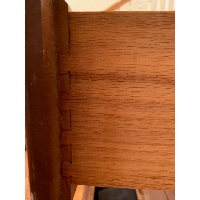 1950s Ramseur Mid Century Modern 5 Drawer Dresser W Glass Top For Sale - Image 12 of 18